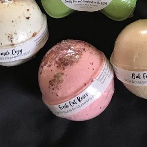 SOLD OUT! 4/$25 FRESH CUT ROSES BATH BOMBS Large 5.5oz